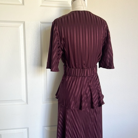 A.L.C Woman Avi Twist-front Silk-jacquard Peplum - Picture 8 of 11